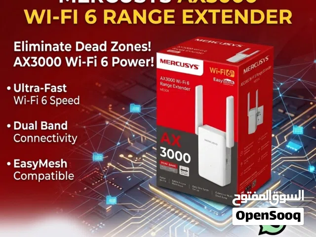 MERCUSYS AX3000 Wi-Fi 6 Range Extender - ME80X