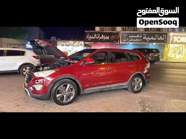 Hyundai 2014 2015 grand Santa Fe red