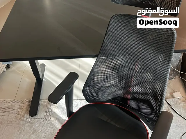 مكتب اسود black desk مع كرسي مكتب