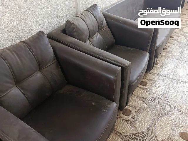 صالون مستعمل جلد