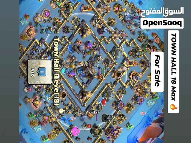 clash of clans town hall 18 for sale