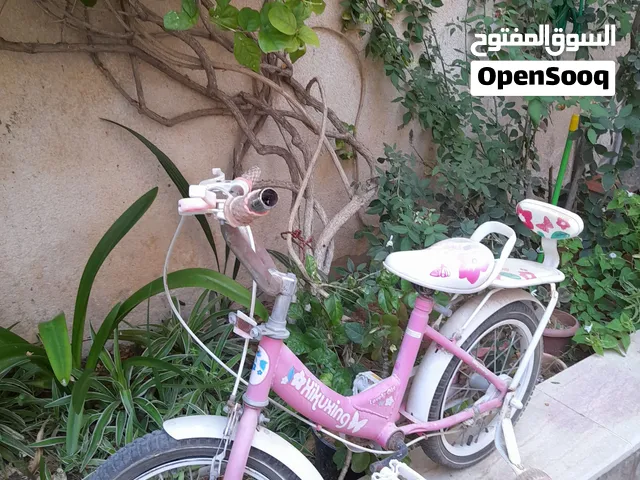 دراجة أطفال للبيع طرابلس وردية بحالة ممتازة (مقاس 16)