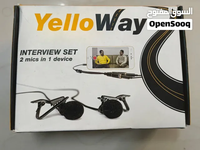 YelloWay Dual Lavalier Microphone Interview Set