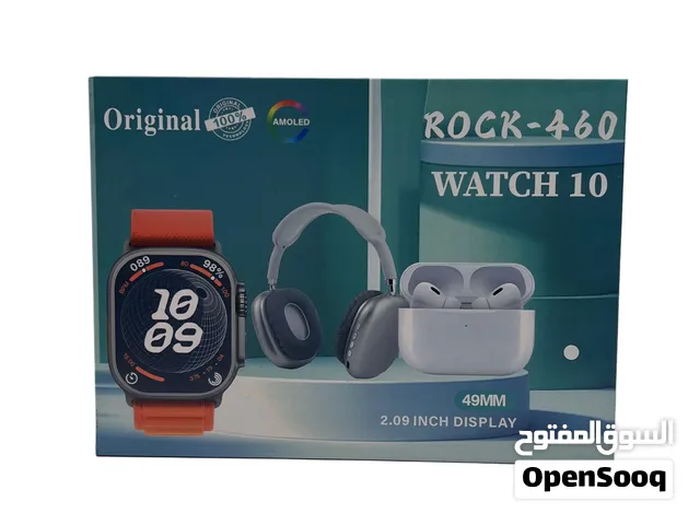 بكج ROOK-460 كامل يحتوي على سماعات رئس و سماعات اذن TWS وأيضا ساعه ذكيه بنظام أندرويد وب أربع سيرات