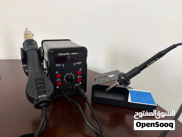 للبيع محطة صيانة إلكترونيات 2 في 1 بحالة ممتازة، تجمع بين هوت إير + كاوية لحام في جهاز واحد