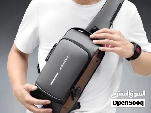شنطة كروس ضد السرقة خامة ممتازة - بقفل رقمي ومخرج USB