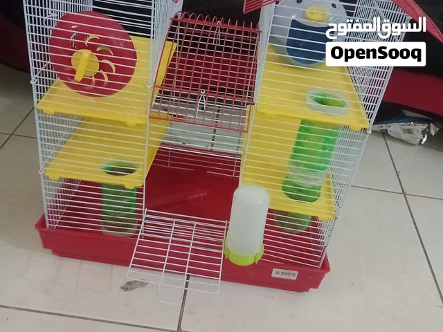 قفص هامستر بجميع الملحقات