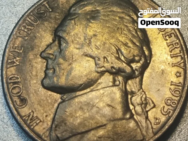 عملة معدنية أمريكية توماس جيفرسون دبل احرف