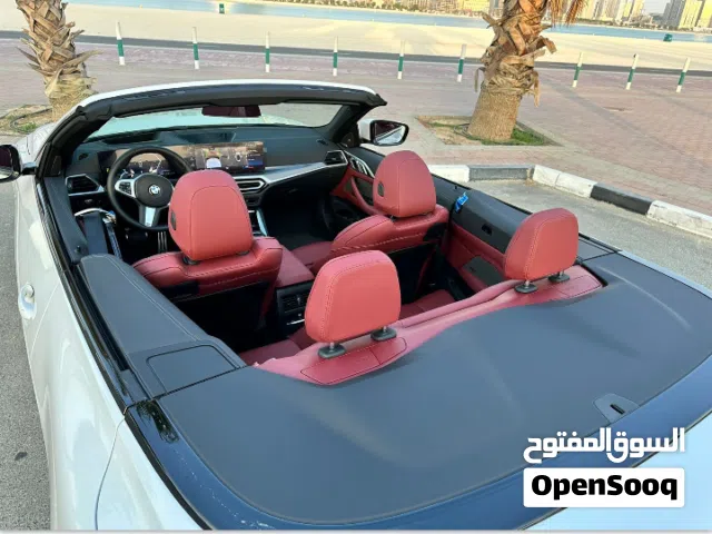 BMW 420I model 2024 convertible full options screen camera سيارة بي ام دبليو موديل حديث فاخرة كشف