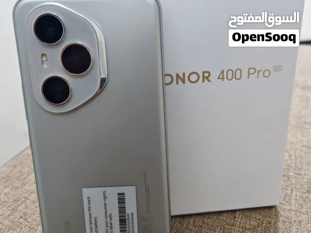 هونر 400 برو 5G جهاز اخو جديد مستخدم قليل غراض كامله  نظافته 100/100 ذاكره 512 رام 12 غراض كامله