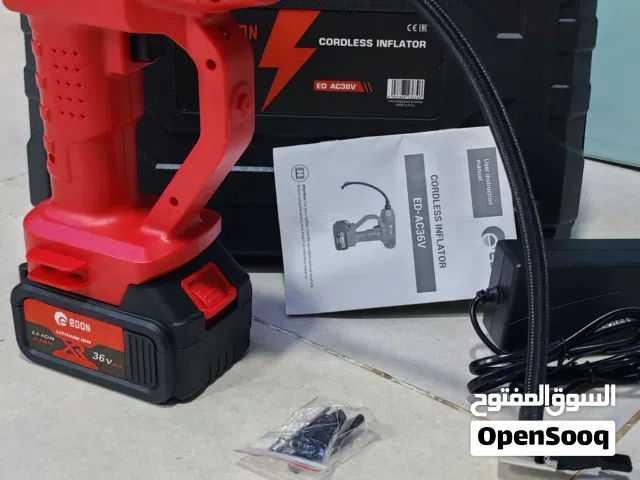 كمبريسر بطارية تعبئة الاطارات نفخ التاير هواء تاير اطارات السيارات بمب تواير السيارة  edon AD AC36V