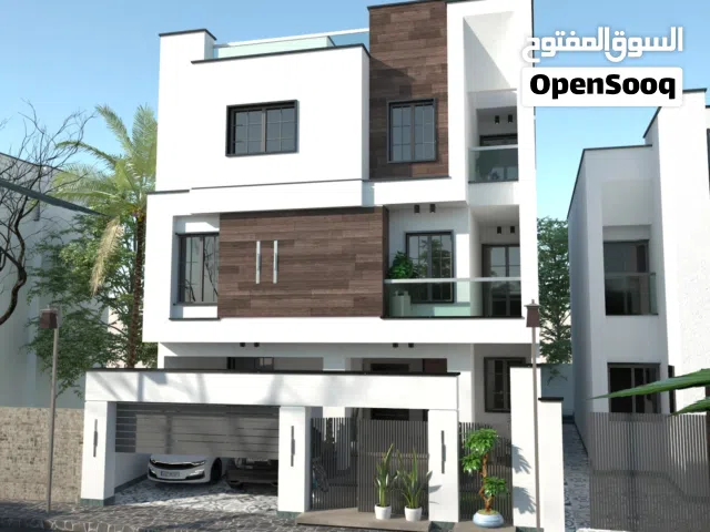 مبنى واجهتين ثلاثة طوابق مفصولة قيد الإنشاء