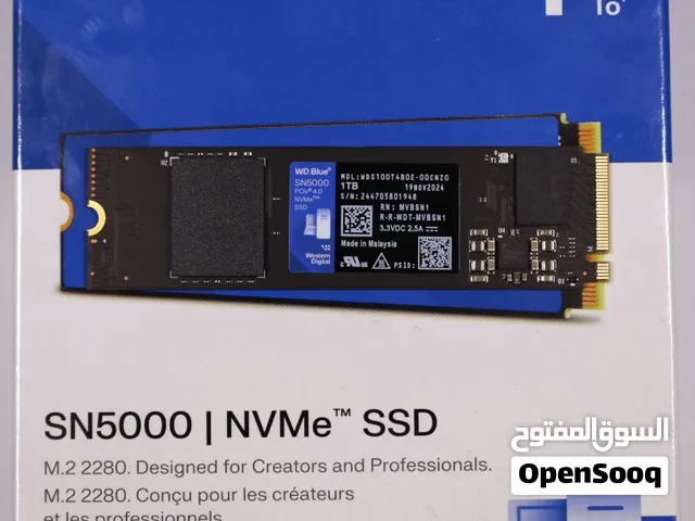 WD 1TB Blue SN5000 1TB NVMe SSD PCIe Gen 4 New for sale
