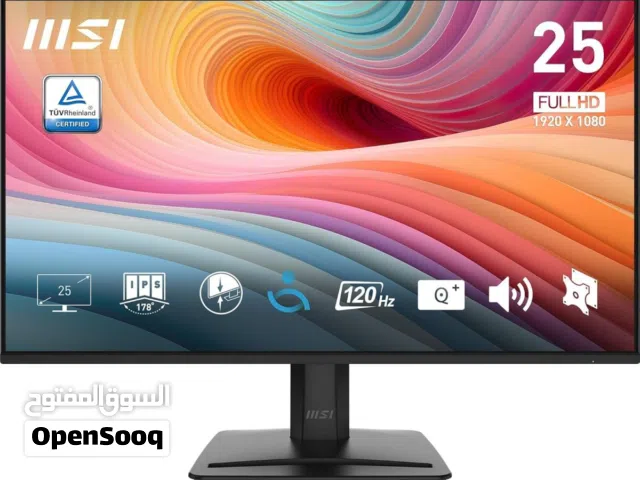 MSI PRO MP251 E2 24.5 IPS 1920 x 1080 (FHD) Monitor, 120Hz, Adaptive-Synch, HDR Ready, HDMI, VGA Po