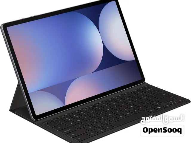 SAMSUNG Galaxy Tab S9 FE+ S9 + Book Cover Keyboard كفر تابلت سامسونج اس 9 بلس اس 9 بلس اف ي