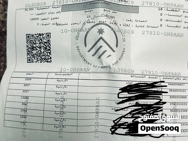 Farm Land for Sale in Irbid Hawr