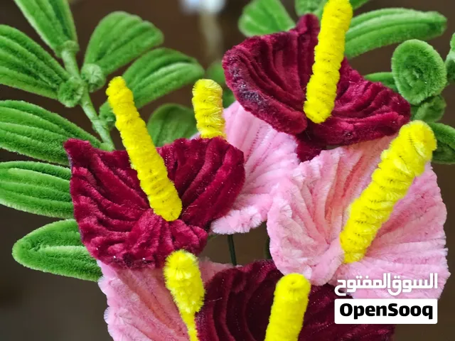 pipe cleaner flower bouquet ,Mini pot, keychains
