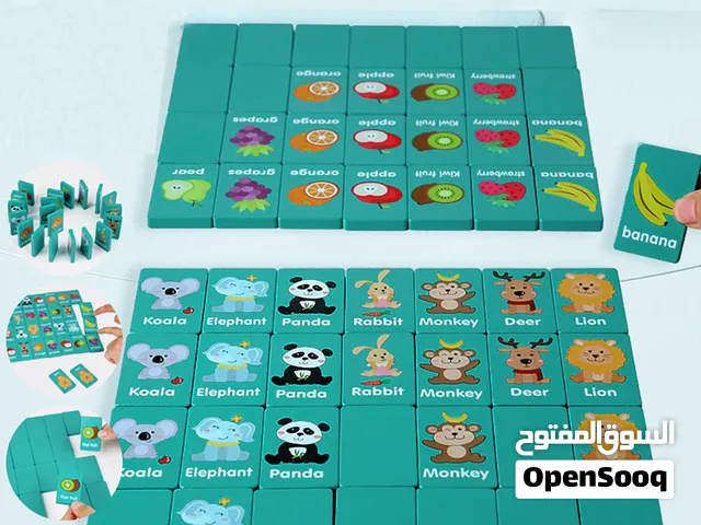 10000لعبة تعليمية ممتعة للأطفال لتعلّم اللغة الإنجليزية وتنمية الذاكرة. تتكوّن اللعبة من بطاقات عليه
