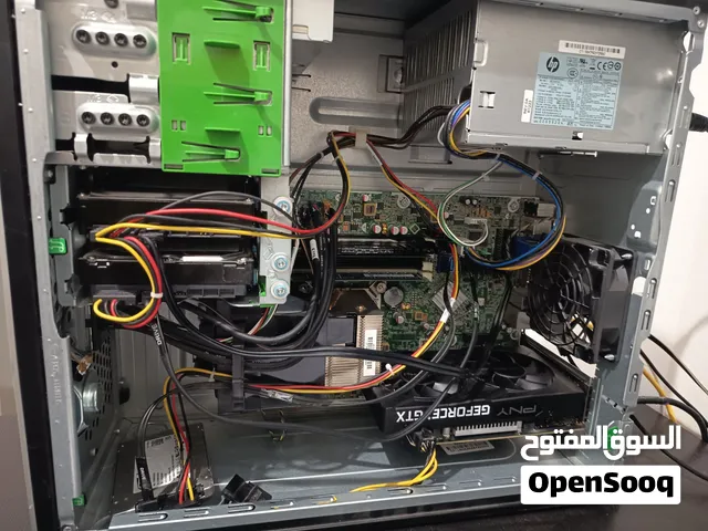 بي سي مكتبي تم تعديله للقيمنق و جاهز للألعاب مع شاشه اتش بي 60 هيرتز حط سعرك وخذه