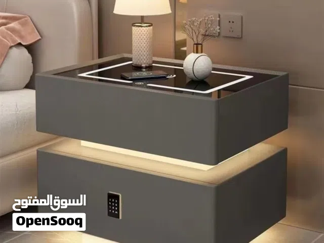 Luxury Wireless Bedside Table with Speaker & Finger Lock  Light & Non-Light Options