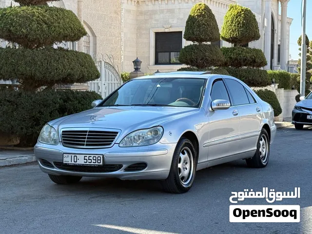 مرسيدس s350 مديل 2004لون سلفر مميز فحص كامل فل الفل بفتحه فحص كامل وادر غرور بسعر مغري قابل للبدل