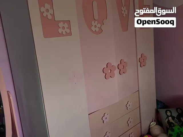 خزانة ملابس كبيرة بتصميم LOVE  مكتب دراسة مع مكتبة ورفوف تخزين