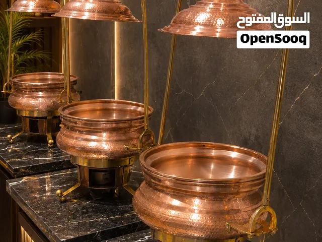 For Sale Buffet Copper Chafing DISH / بوفيه اطباق للبيع