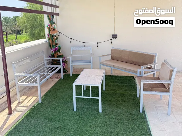 جلسة خارجية للحديقة او المنزل تفصيل لثمانية أشخاص مع طاولة وسط (جديدة)