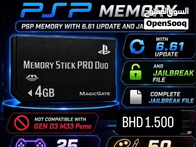 PSP MEMORY 4GB 25 Games themes 6.61 pro c