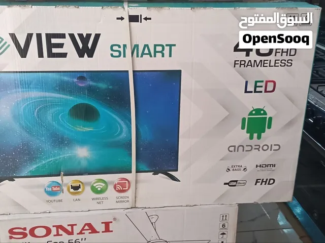 شاشه فيو  43بوصه اندوريد ضمان سنتين تشغيل جميع التطبيقات فرز اول ضمان سنتين