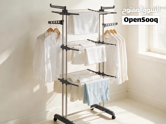 منشر ملابس متعدد الاستخدامات 3 أدوار