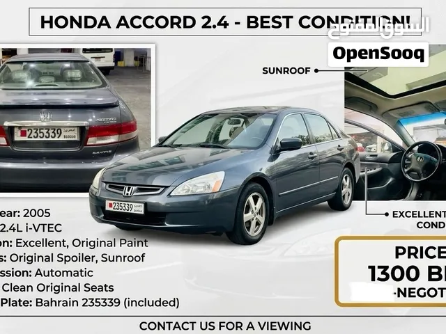 Honda accord 2.4 2005 model for sale good contition tyre 80% good ac