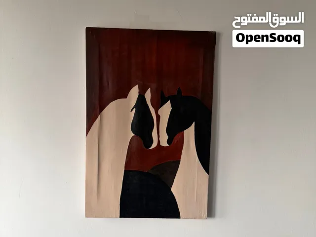 Horse painting handmade acrylic