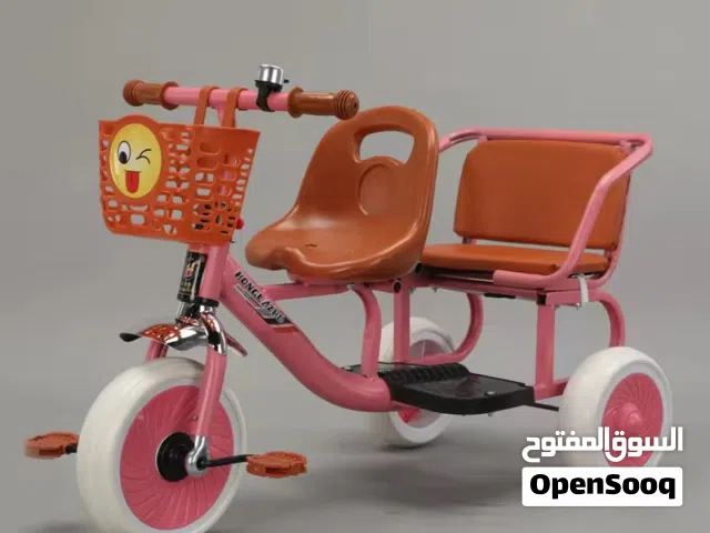 عرض خاص على الدراجة المقعدين الثلاثية للاطفال مع كراسي اسفنجية مريحة وعدة اكسسوارات بسعر مميز
