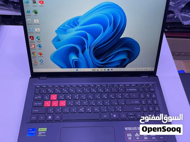 للبيع لابتوب Nitro Lite 16 Gaming Core i5-13420H RAM 16GB DDR5 480