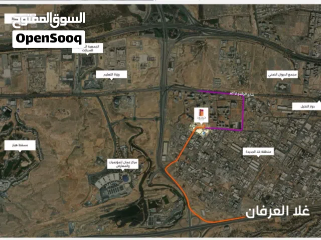 محل تجاري قيد الإنشاء للبيع في موقع مميز في بوشر -غلا العرفان– اجدد مشاريع تثمير العقارية