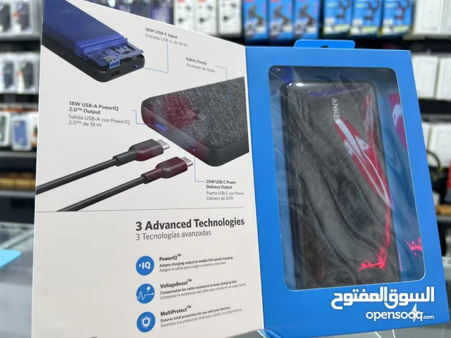 PowerBank Anker 20000mAh type-c out put باور بانك انكر الاصلي 20000 مل امبير  مخرج Type-C شحن سريع