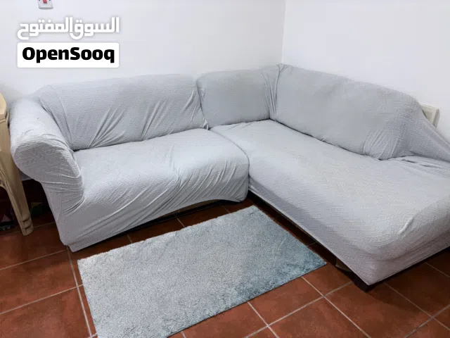 Leather Sofa L shape for sell with cover