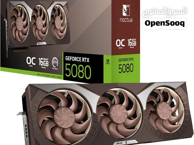 كرت شاشة شبه جديد نسخة محدودة ASUS GeForce RTXTM 5080 16GB GDDR7 Noctua OC Edition