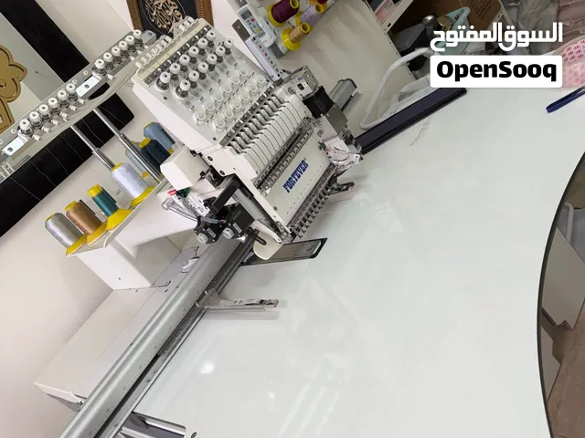 مشغل تطريز الكتروني و طباعه حراريه سبب البيع عدم التفرغ