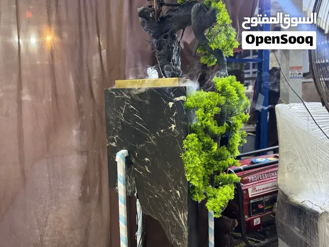 Large Decorative Water Fountain with Bonsai & figurine