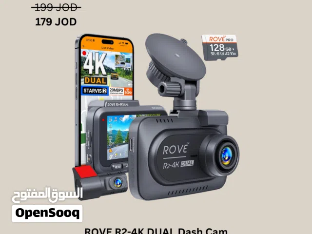 ROVE R2-4K DUAL Dash Cam 128GB -NEW -MEGAByte