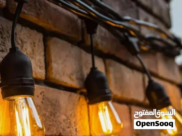 سلسلة لمبات كبيرة زجاجيةLED ثلاثي الابعاد خارجية للمنزل المتر 600بيسة