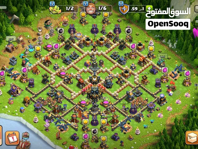 عررررطة للبيع حساب كلاش أوف كلانس قاعة مدينة 17 ماكس 16 السعر غير قابل للتفاوض