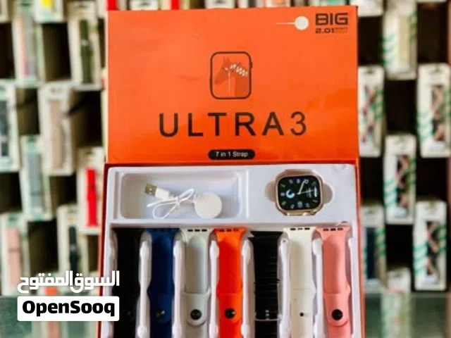 ساعة سمارت Ultra 3 7in1 معاها 7 أستيكات بألوان مختلفة