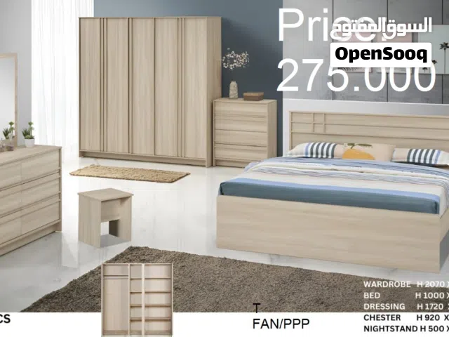 طقم غرفة نوم جديد من 6 قطع مع مرتبة 12 سم Bread New Bed Room Set 6pcs With Mattress 12cm