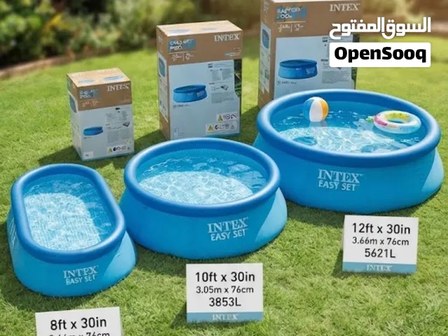 مسبح مدور INTEX قطر 2.44 متر مسبح مدور INTEX قطر 3.05 متر مسبح مدور INTEX قطر 3.66 متر
