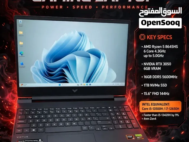 HP Victus, AMD Ryzen 5 8645HS, 6GB RTX 3050 Gaming Laptop (16GB DD5