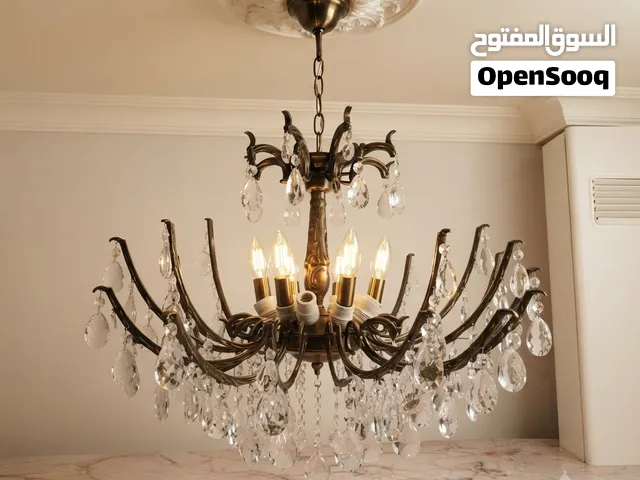 نجفه نحاس كريستال اصلي فرنسي هاند ميد تقيله