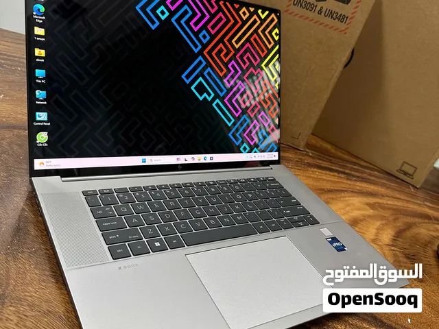 HP ZBook Studio G9 i9 4K  كور i9 جيل 12 فئة H بكارت RTX A2000 فعلي 8 جيجا تاتش 4K